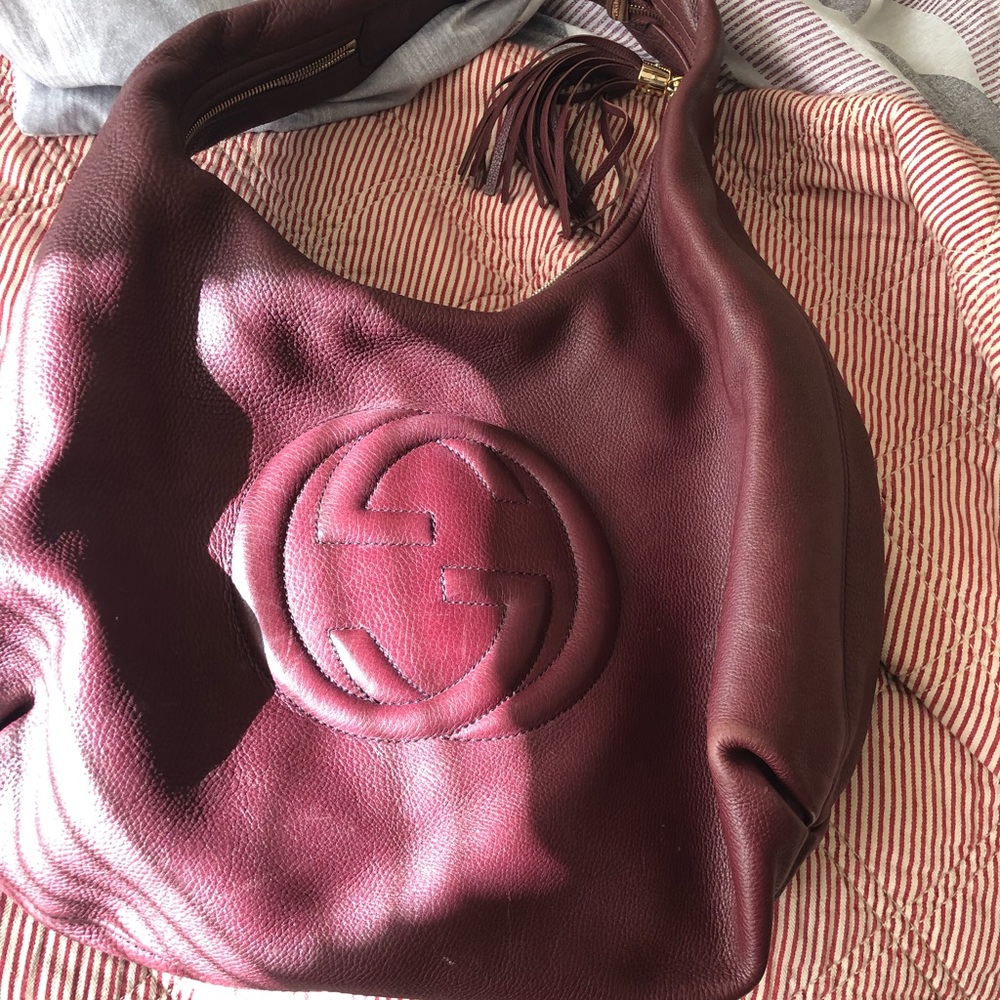Plum Gucci soho handbag
